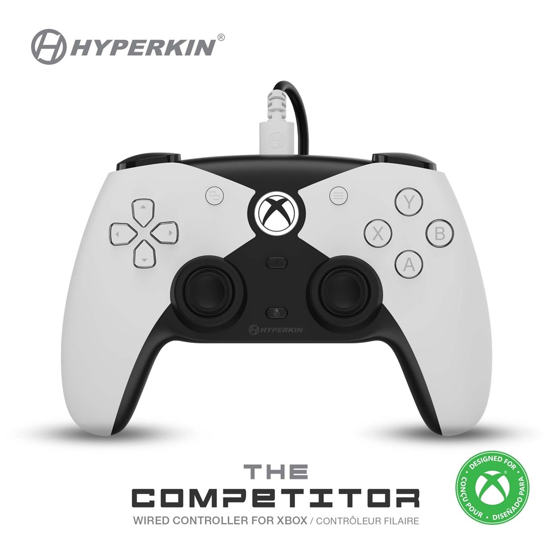 Hyperkin Competitor Gaming kontroler za Xbox, brezžični, bel