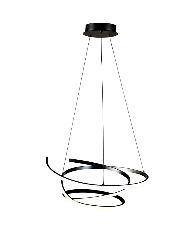 Obesna LED svetilka SIBIU 42W 4000K črna