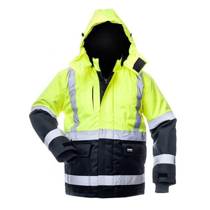 Delovna jakna CANVAS HI-VIS WJ-8946 Rumena/Modra, Velikost M