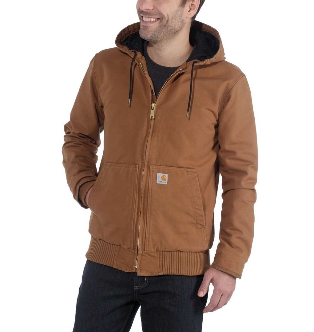 Delovna jakna Carhartt Duck Active Jacket, rjava