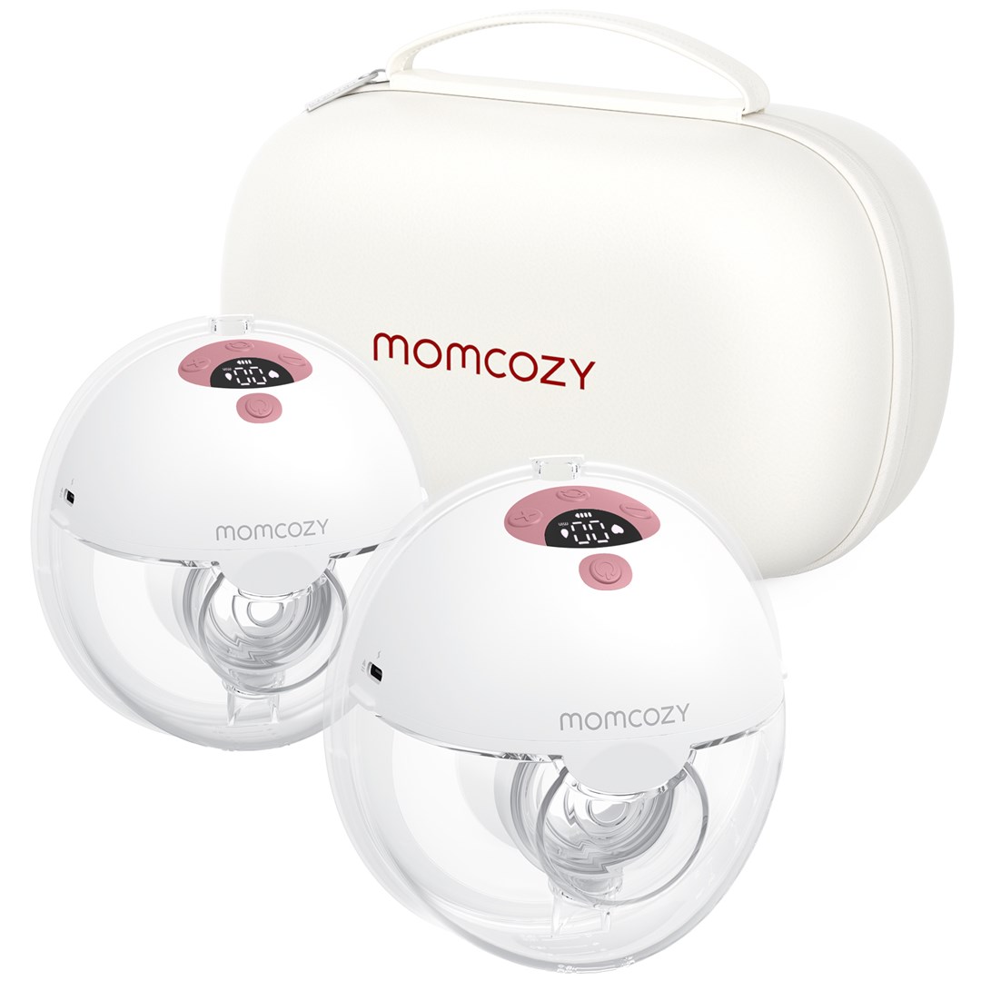 Momcozy M5 dvojna električna prsna črpalka, rdeča