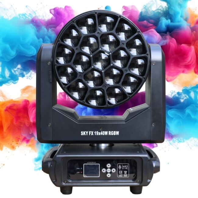 LIGHT4ME SKY FX 19x40W RGBW RGBW gibljiva glava (Wash)