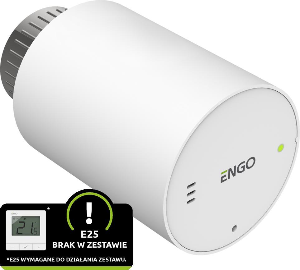 ENGO Controls ETRV-M30 brezžična glava za radiator, bela