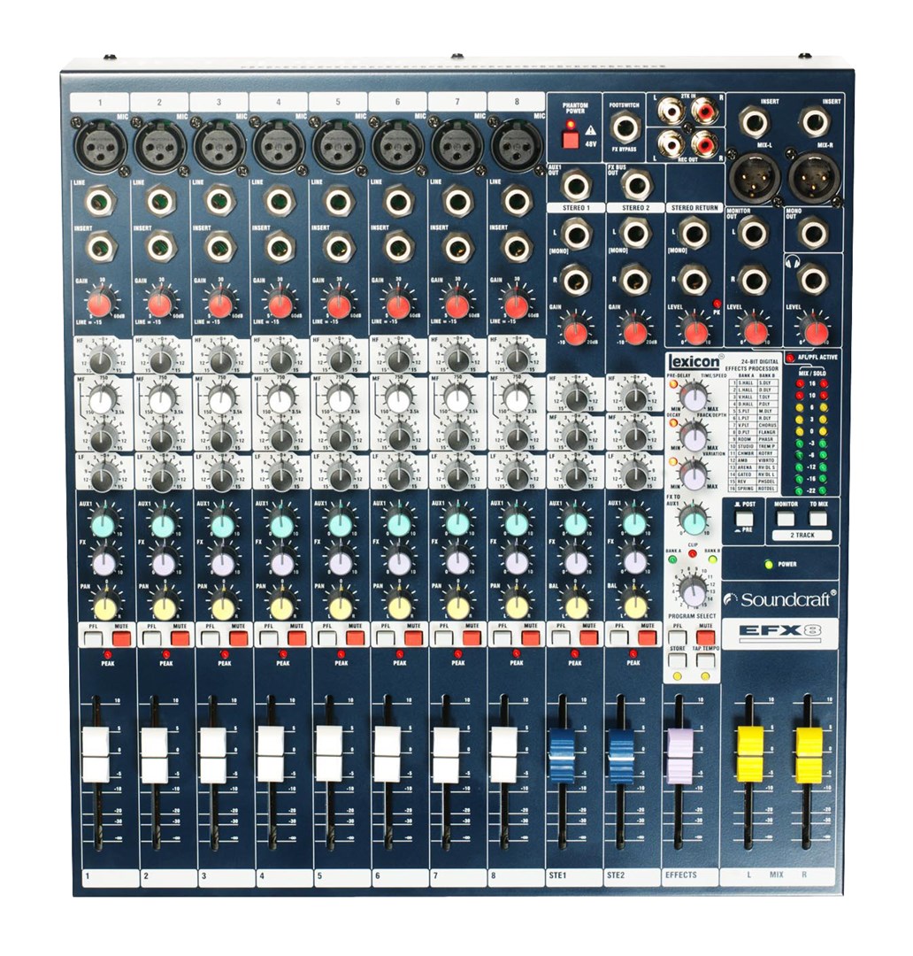 Soundcraft EFX8 Analog mešalna konzola z efektno enoto