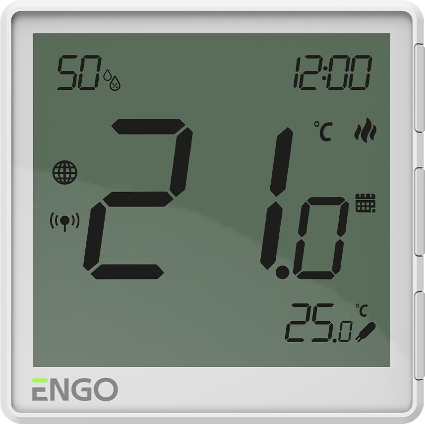 ENGO Controls Smart ZigBee regulator temperature 230V, bela