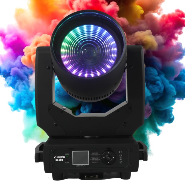 EVOLIGHTS GALACTO premikajoča glava beam wash LED