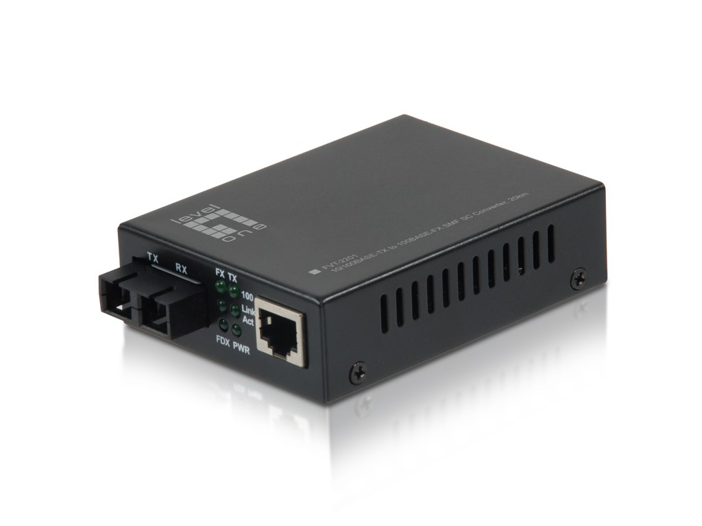 LevelOne Media Konverter RJ45 -> SC (FE, SM, 1310nm, 20km)