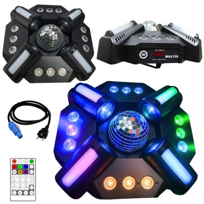 LIGHT4ME MULTIX LED večnamenska disco luč