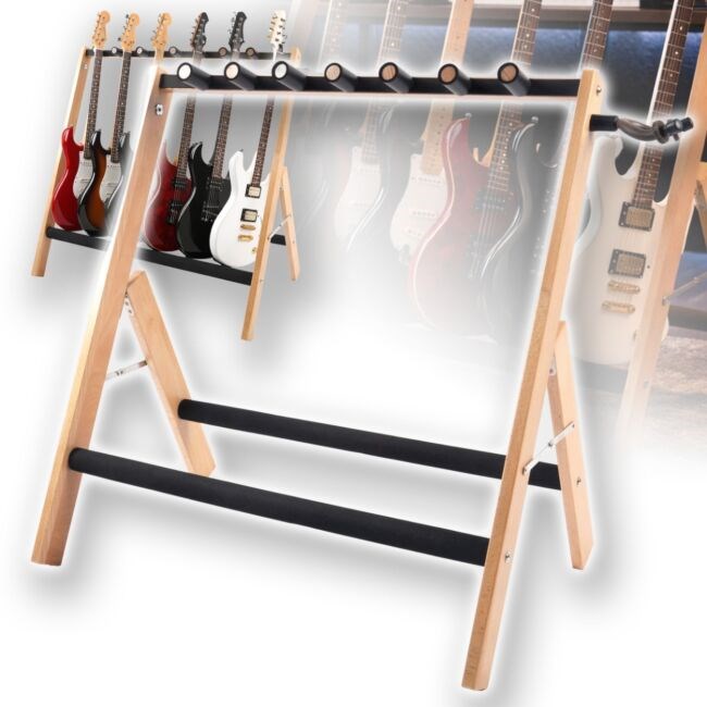 DNA GS5 stojalo za 5 gitar, črno