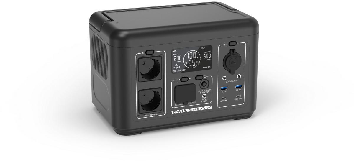 Prenosna napajalna postaja Volt Polska TRAVEL POWERBOX 1200 (600W) 512Wh
