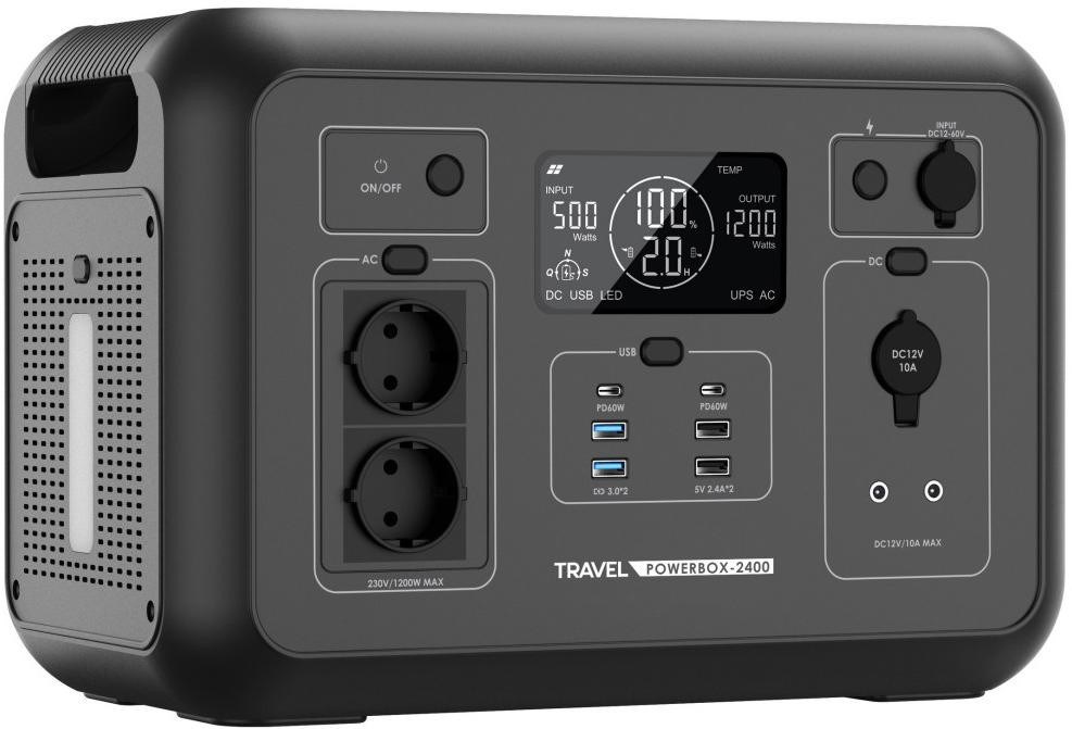 Prenosna napajalna postaja Volt Polska TRAVEL POWERBOX 2400 (1200W) 1008Wh
