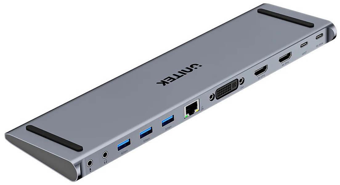Unitek USB-C Docking Station DisplayLink 4K, 4K@30Hz, 5Gbps, PD 100W