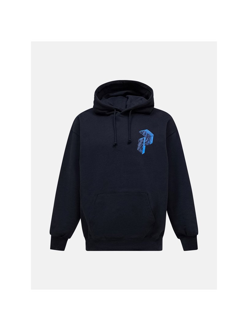 Moška jopa s kapuco PEAK PERFORMANCE M Terry Graphic Hood, črna, vel. M