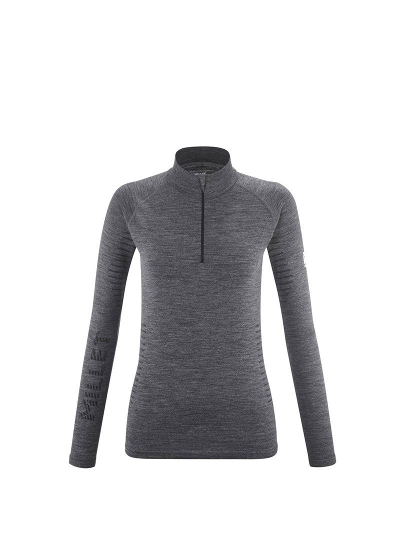 MILLET Drynamic Warm ženska majica z dolgimi rokavi, grafit, velikost XS/S