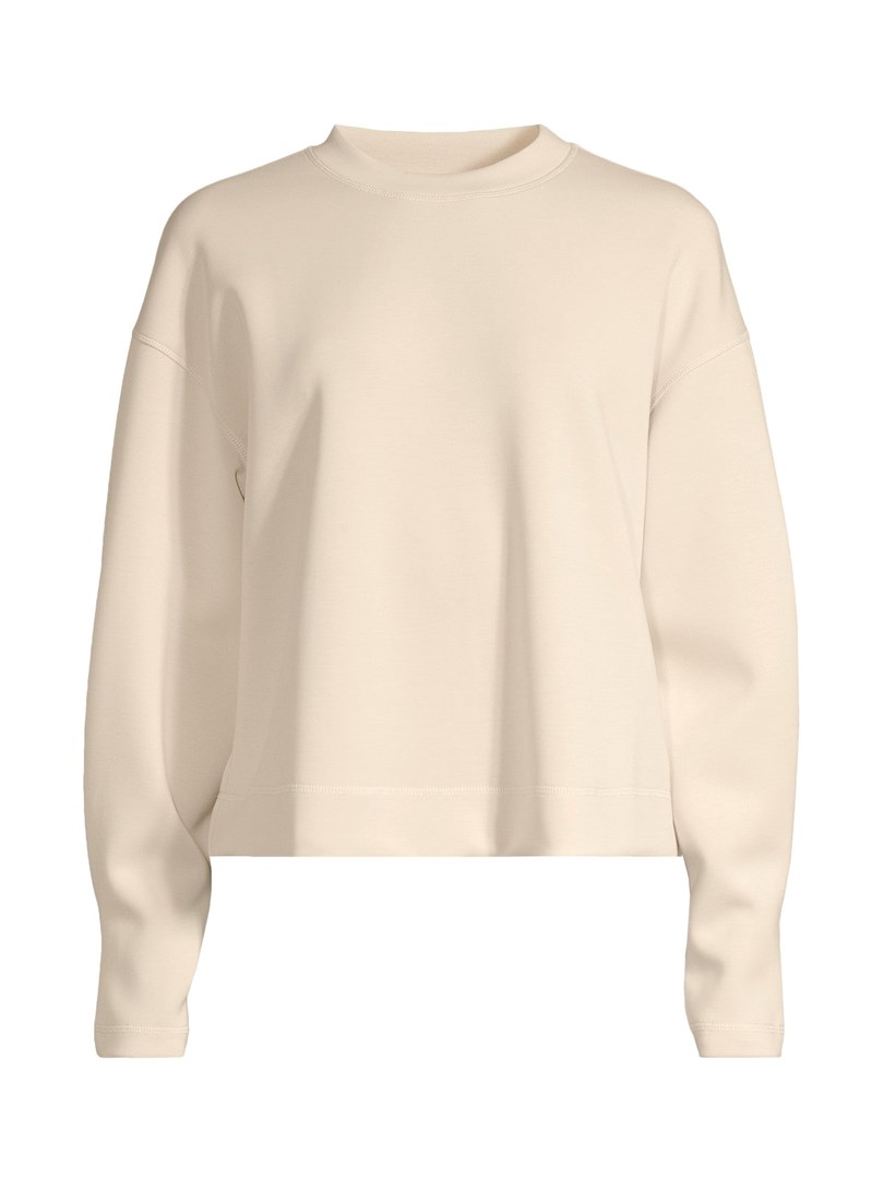 Damska jopica Casall Peachy Crew Neck, bela, vel. M