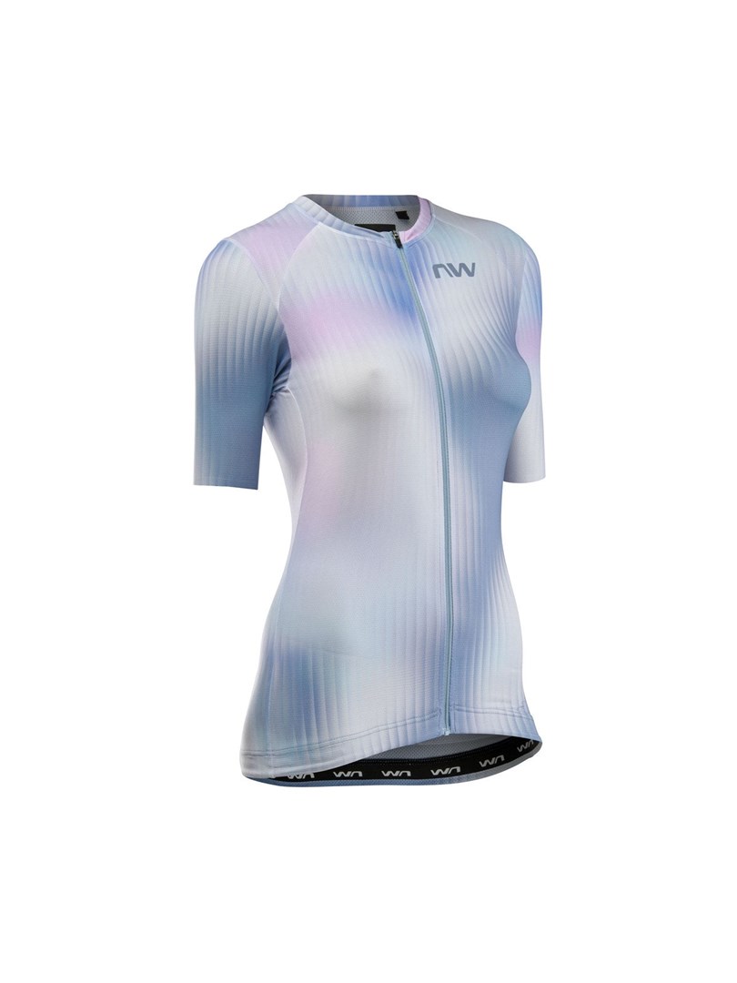Ženska kolesarska majica NORTHWAVE Blade S/S - siva (L)
