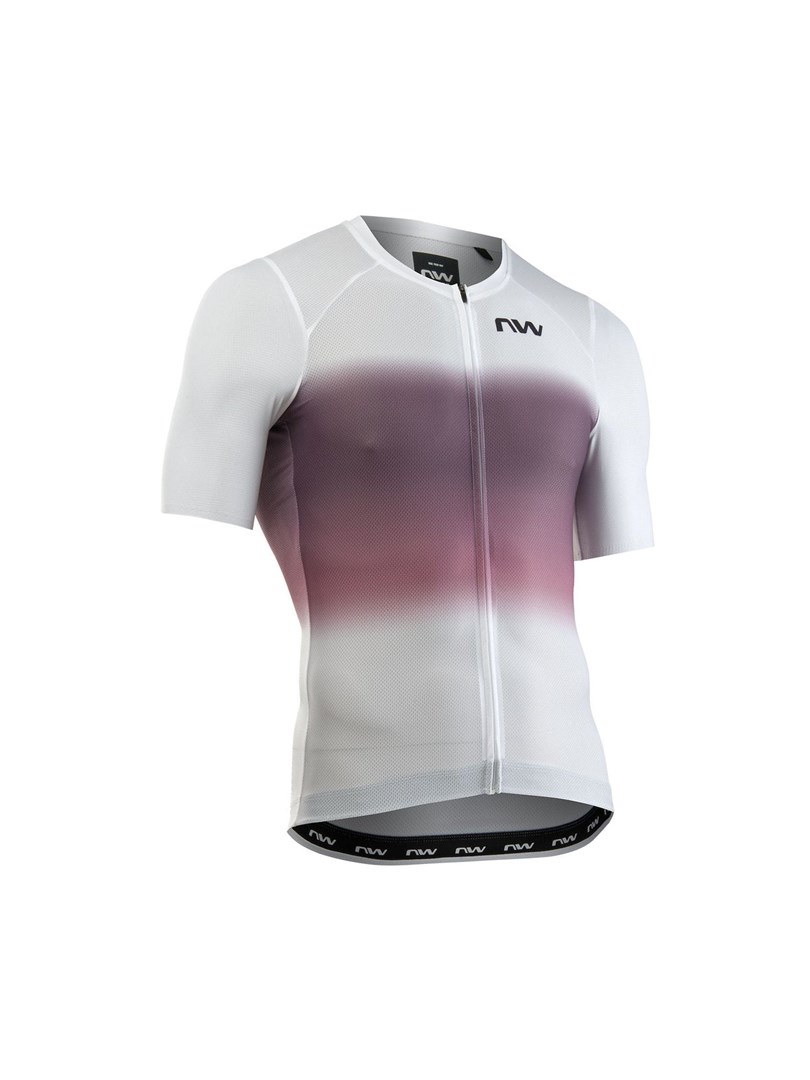 Kolesarska majica NORTHWAVE Blade Air Jersey kratki rokav, belo-roza, L