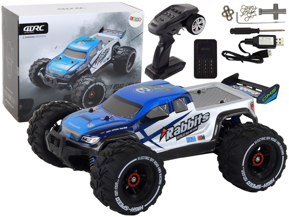 Rabbits 4WD terenski RC avtomobil, 2.4G, modri