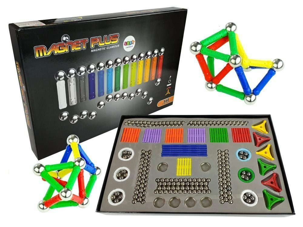 Magnastix Magnetni gradbeni bloki 560 kosov + tablica