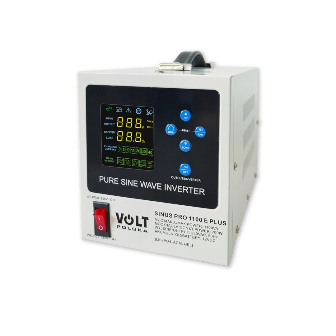 VOLT POLSKA SINUSPRO 1100E PLUS pretvornik napetosti 12/230V