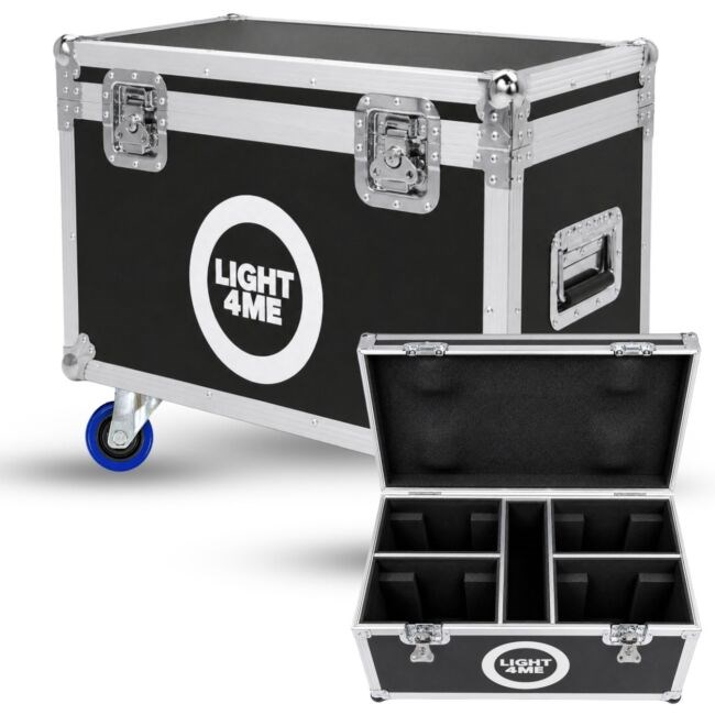 LIGHT4ME 100 SPOT RING CASE 4IN1 transportni kovček s kolesi, črn