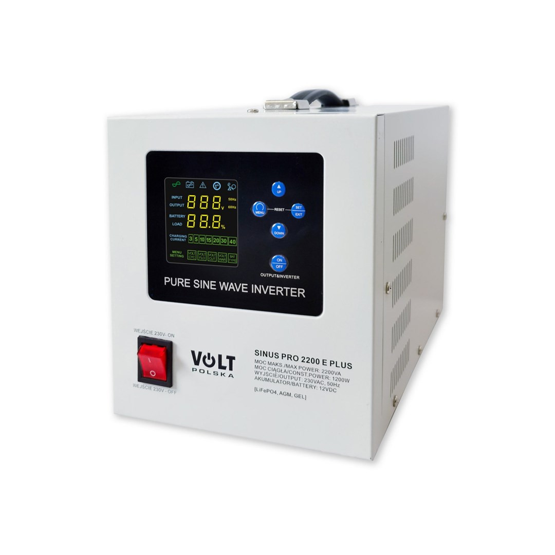 Pretvornik napetosti VOLT POLSKA SINUS PRO 2200E PLUS 12/230V (1200/2200W)