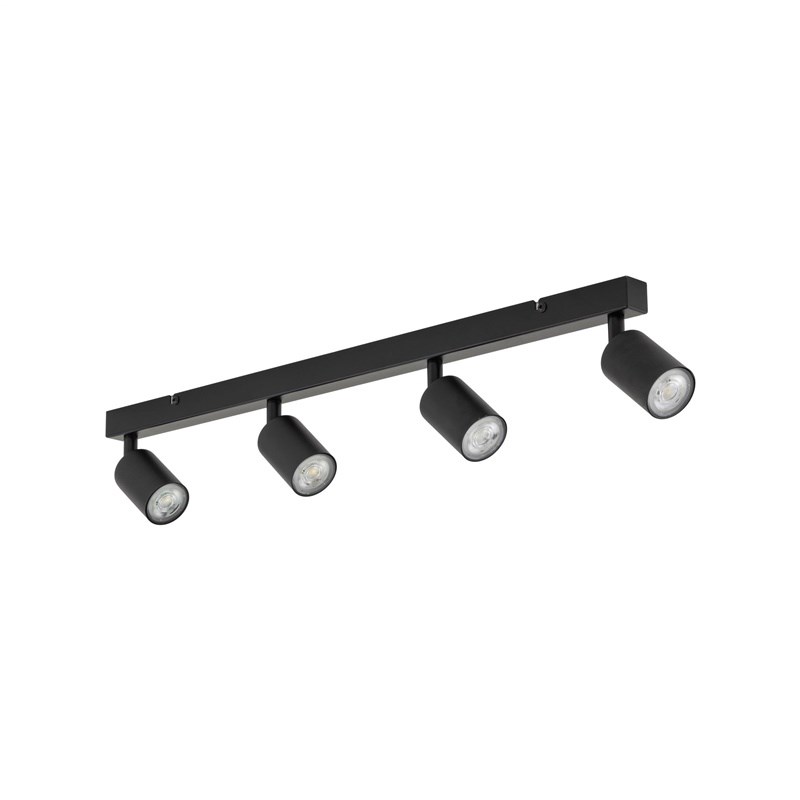 TK Lighting TOP stropna/stenska svetilka 4x10W GU10, črna