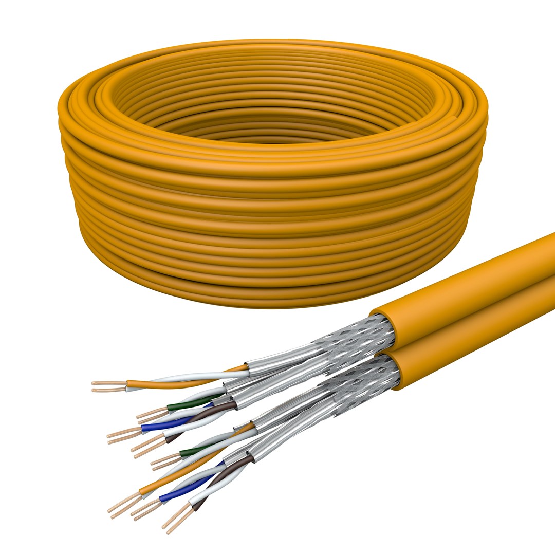Mrežni kabel Draka Duplex UC900 HS23 Cat 7, oranžni