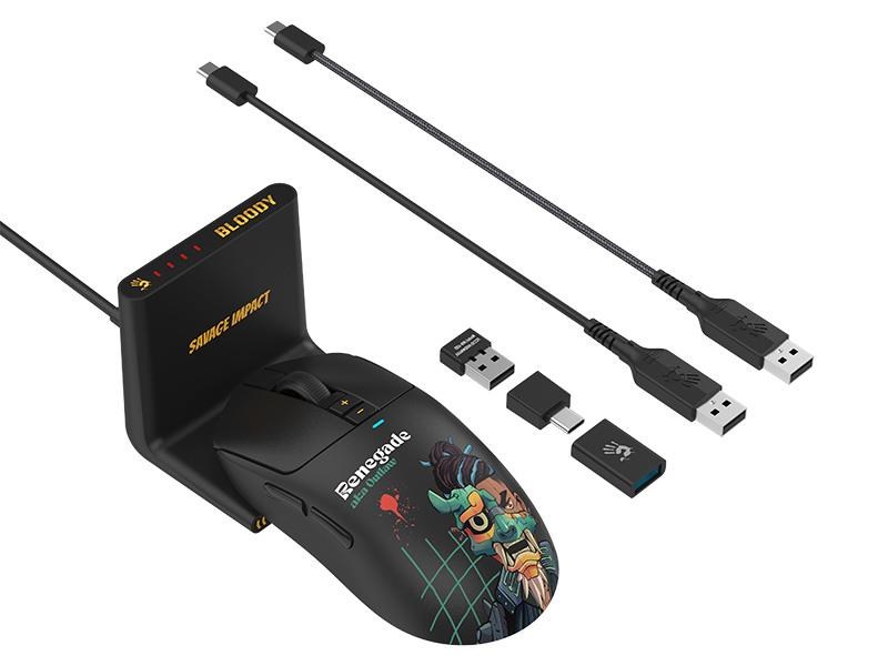 A4Tech Bloody R72 ULTRA DUO Renegade Midnight Brezžična Miška