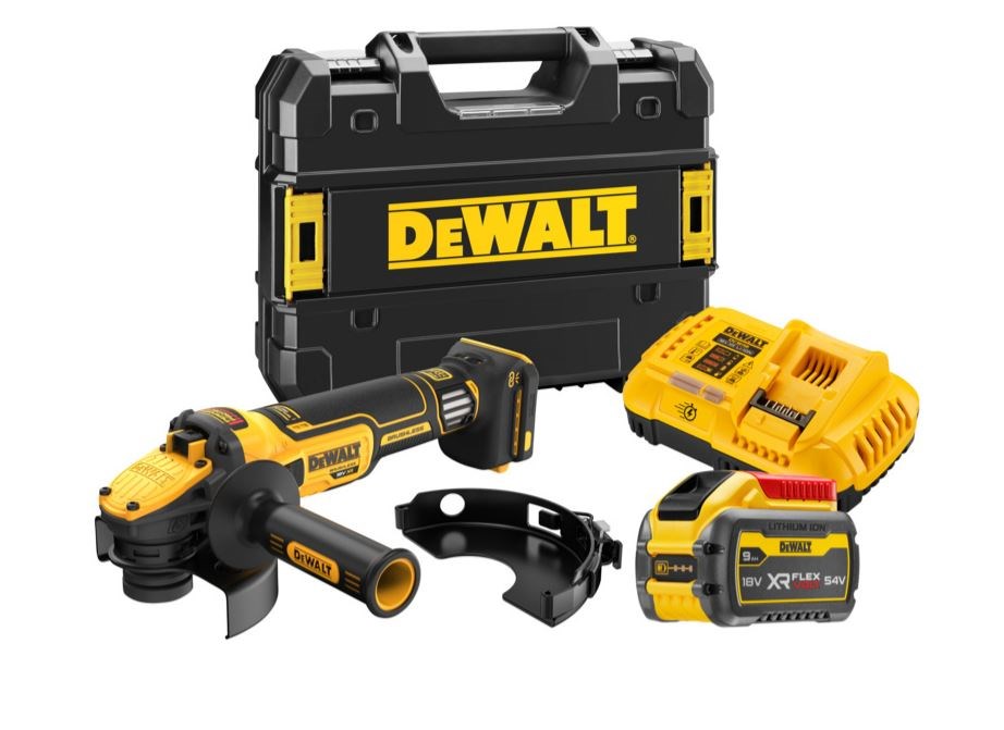 Kotni brusilnik DEWALT DCG409VSX1T 18V, 125mm, 1x9.0Ah baterija