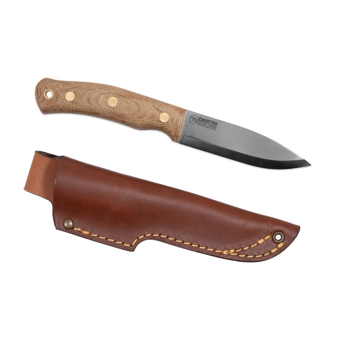 Lovski nož Casström No.10 SFK z ročajem Natural Micarta