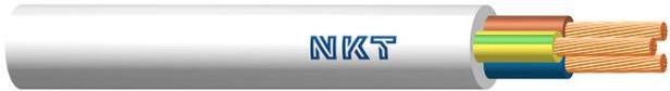 Električni kabel H03VV-F OMY 3x1,5mm2 300V NKT, bel, 100m