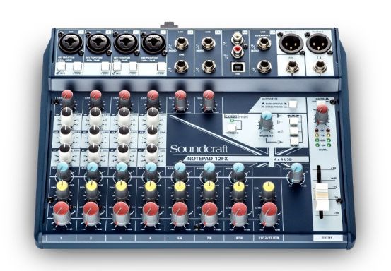 Soundcraft Notepad-12FX analogna mešalna miza z USB
