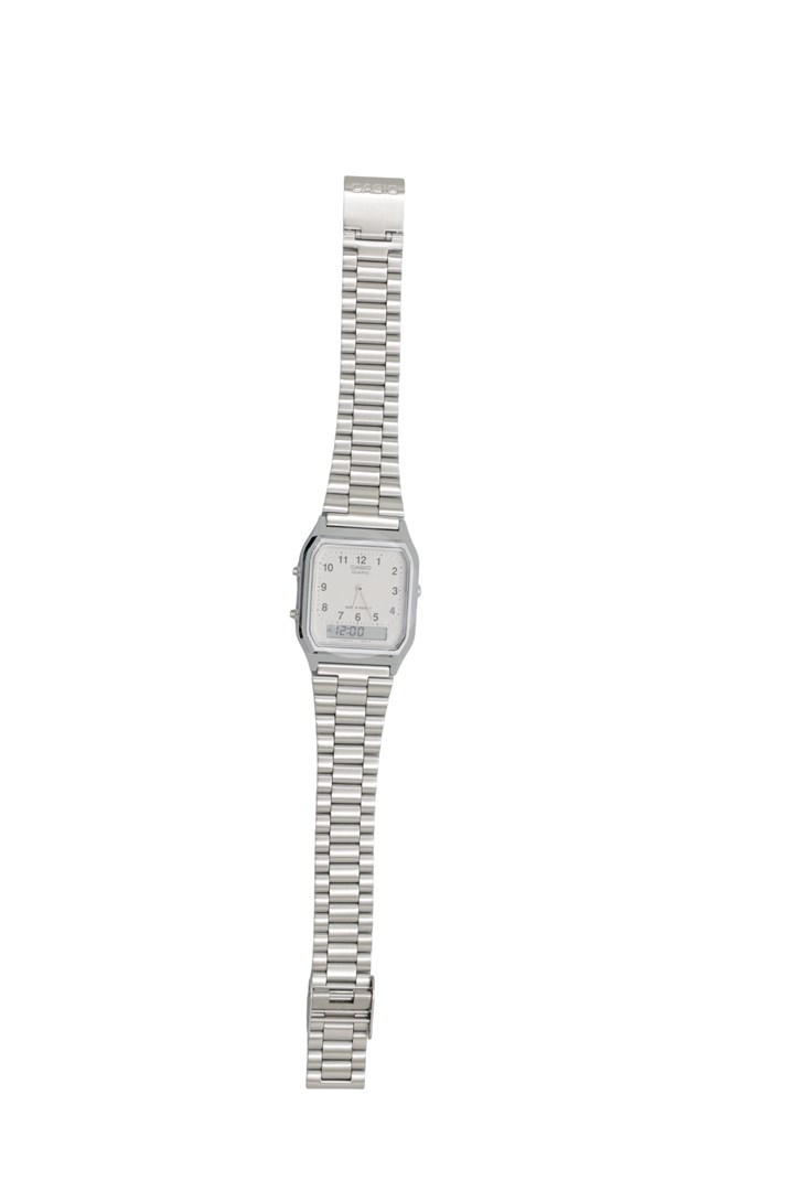 Casio AQ230A-7BMQ Collection Unisex Retro Analogna zapestna ura, srebrna