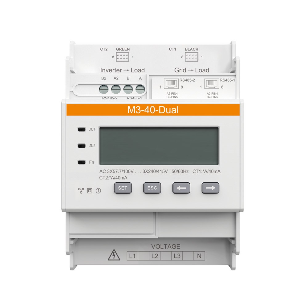 SOLAX M3-40-Dual 3-fazni merilnik energije z dvema NCTK-16 100A/40mA merilnikoma