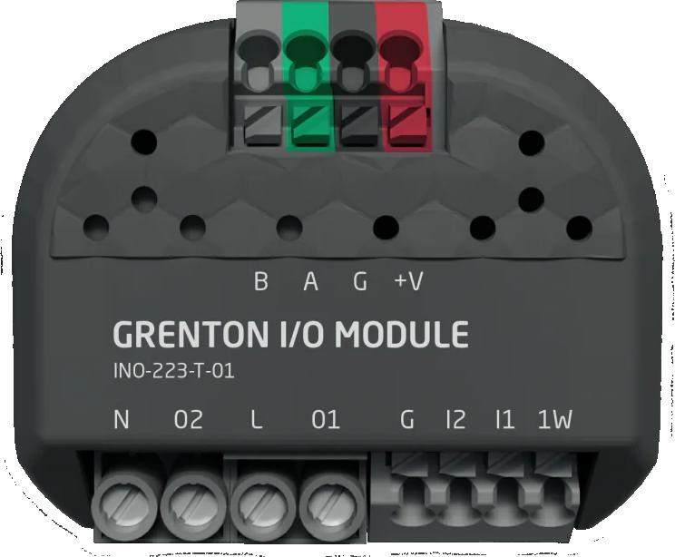 Grenton INO-223-T-01 Vgradni Modul: 2 Digitalna Vhoda, 2 Relejna Izhoda
