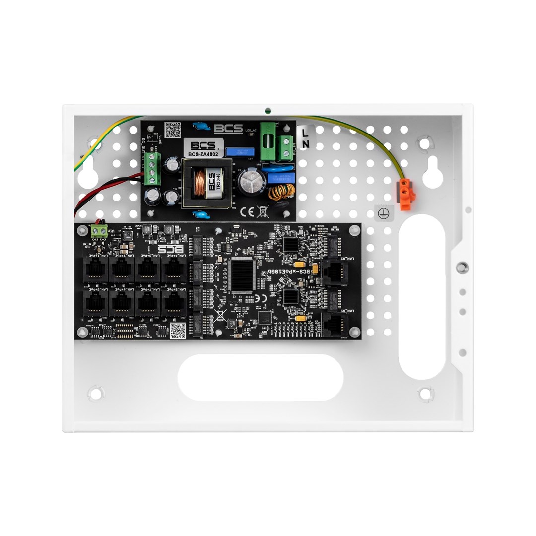 BCS BCS-IP8Gb/E-S/E omrežni snemalnik (NVR) 8 kanalov, Gigabit Ethernet