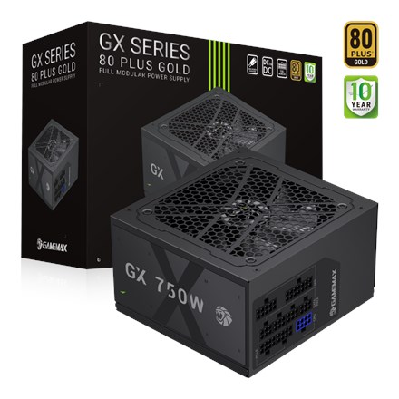 Napajalnik Gamemax GX 750GF, 750 W, Gold, Full Modular