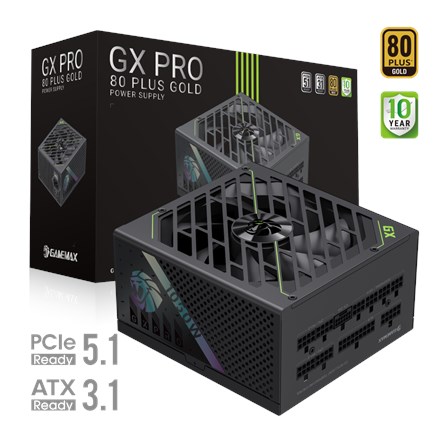 Napajalnik Gamemax GX PRO 1050G, 1050 W, Gold, Full Modular