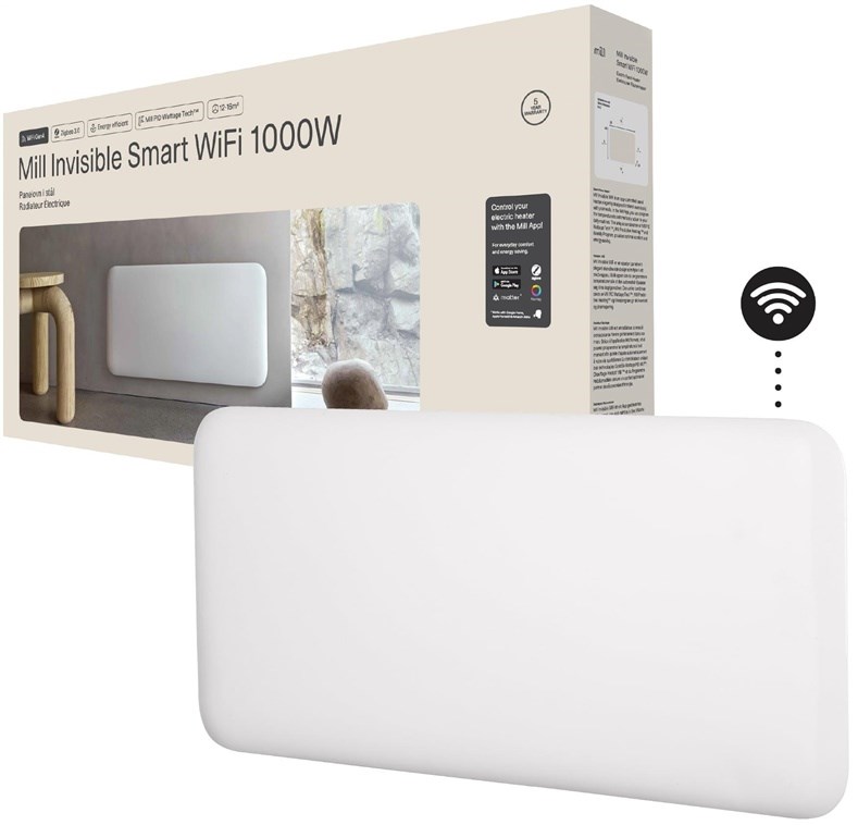 Mill Invisible Smart WiFi Grelec PA1000WIFI4 | Panelni grelec