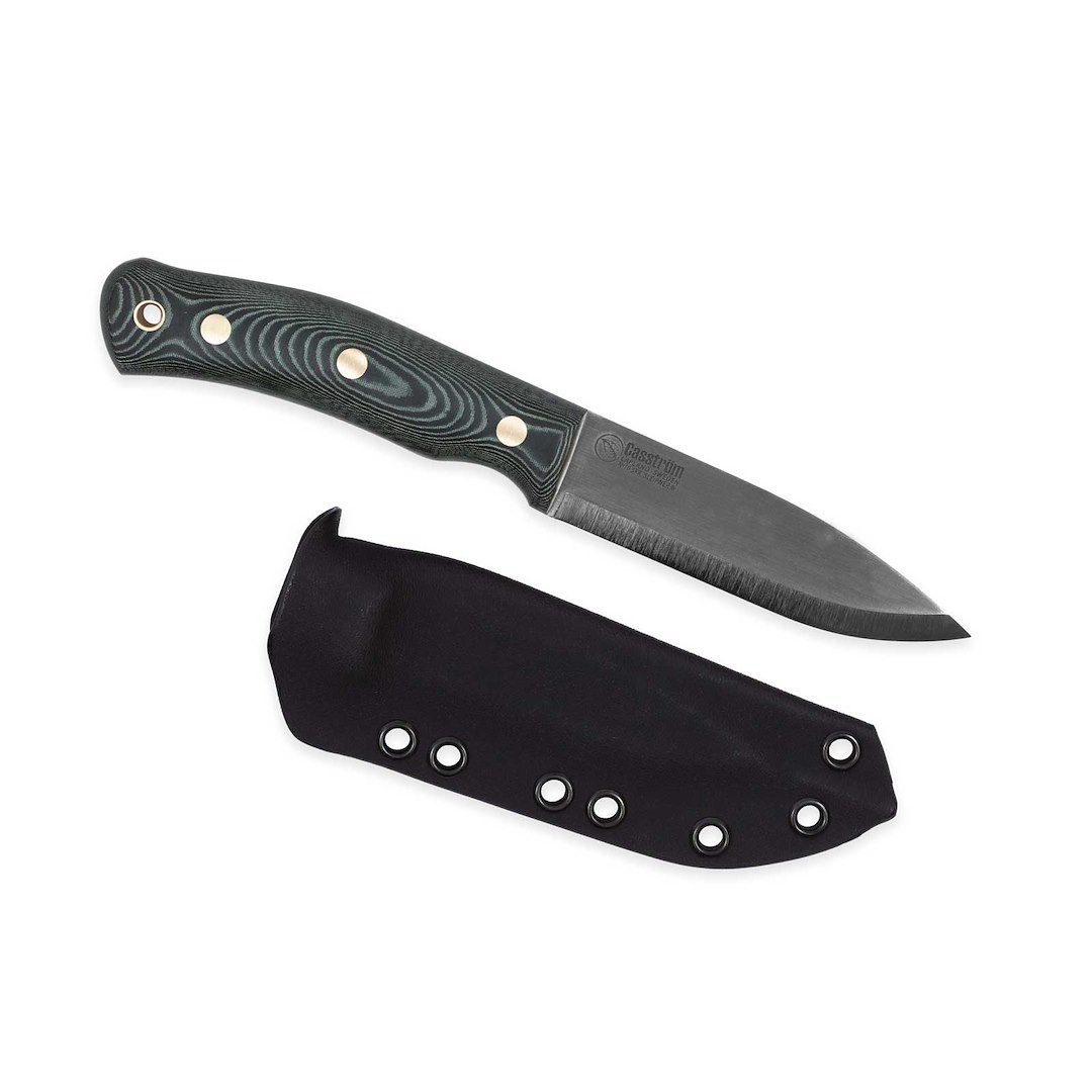 Casström No.10 SFK GreenMicarta Sleipner nož s Kydex tulem