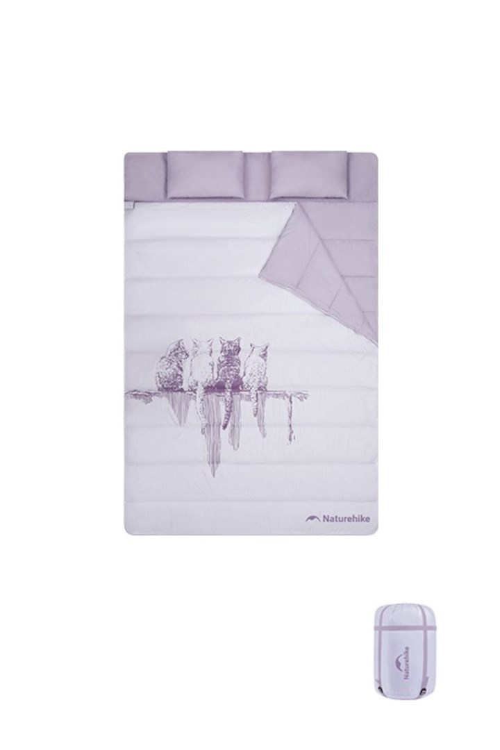 Dvoposteljna spalna vreča NATUREHIKE M250 NH21MSD06 - Purple