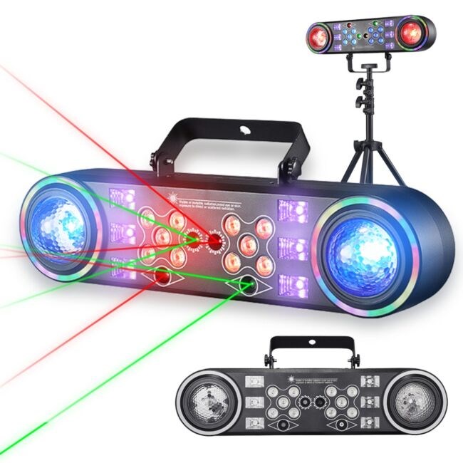 LIGHT4ME MAGIC BAR 4 svetlobni efekt 6v1, LED, laser, stroboskop