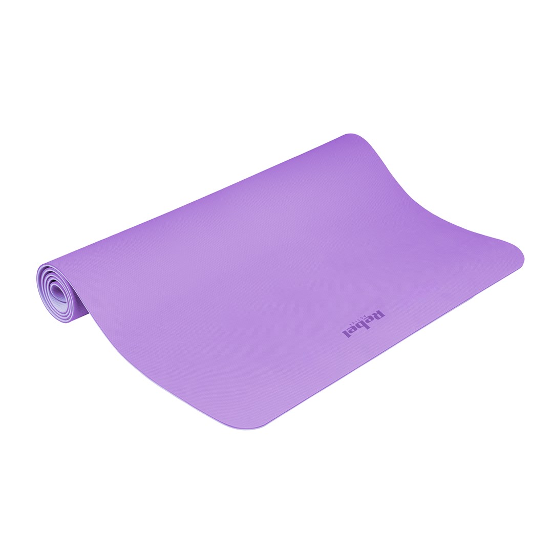 TPE podloga za vadbo REBEL ACTIVE, 200x115cm, 1cm, vijola