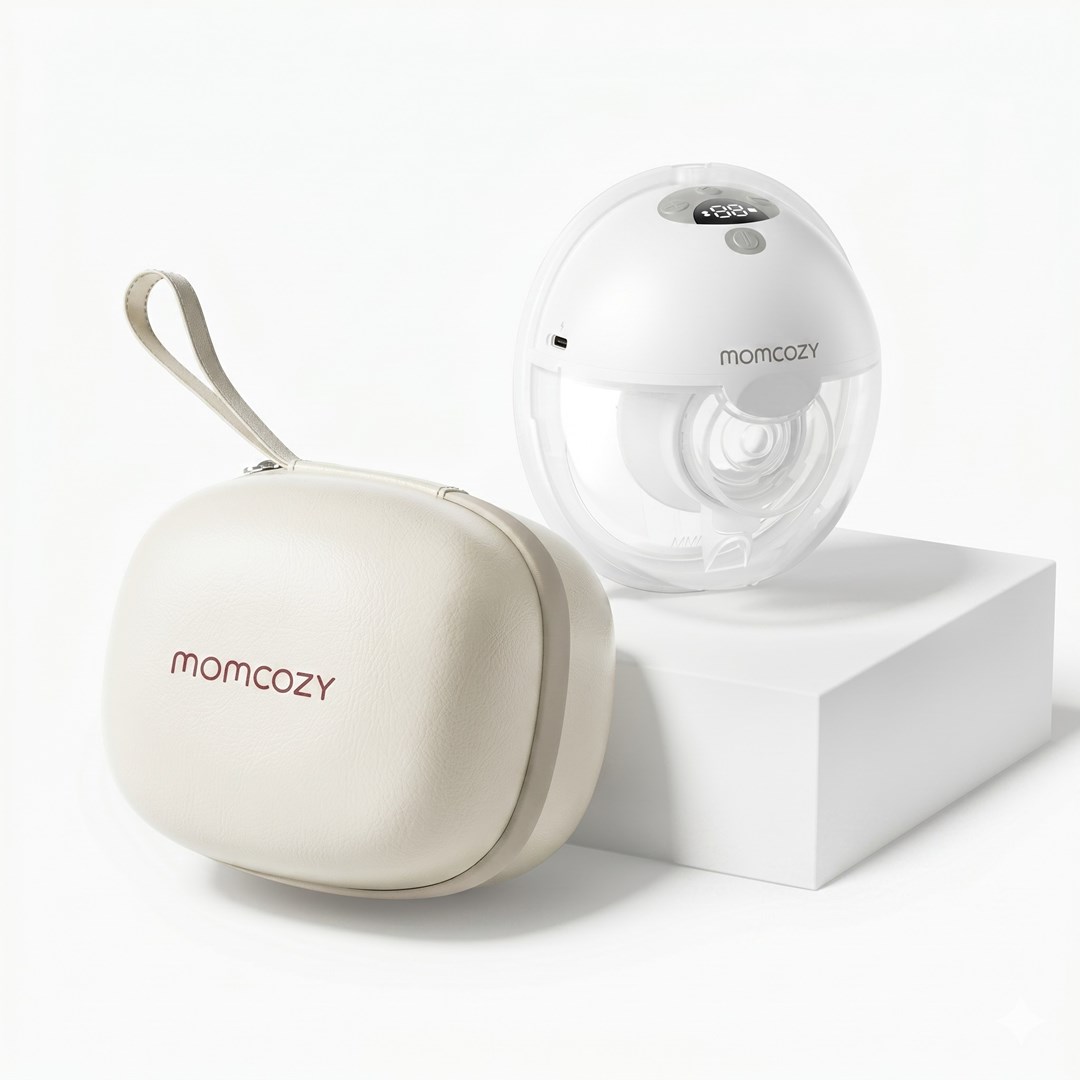 Momcozy M5 Pametna nosljiva prsna črpalka, siva