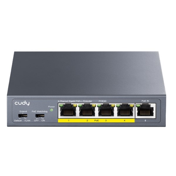 CUDY 4-portni PoE/Extender stikalo z 1x UPLINK