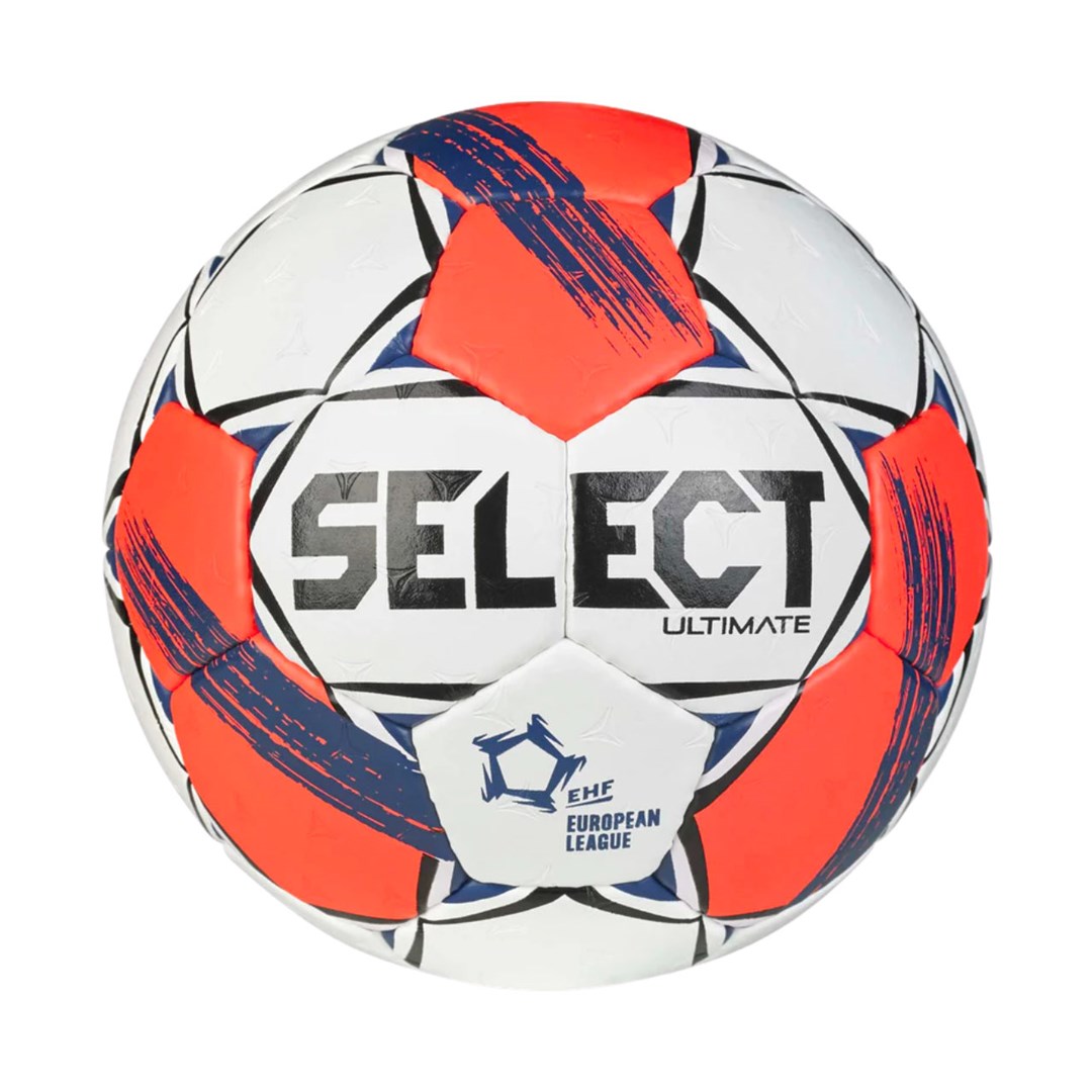 Rokometna žoga Select Ultimate European League 3 v25, Bela/Oranžna/Modra