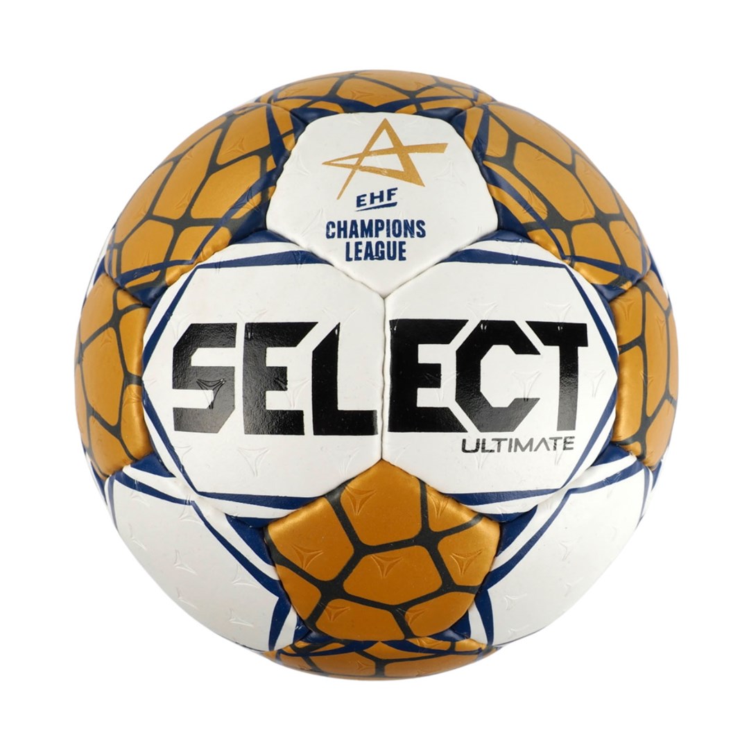 Rokometna žoga Select Ultimate Champions League Replic 3 2024 EHF, Bela/Zlata
