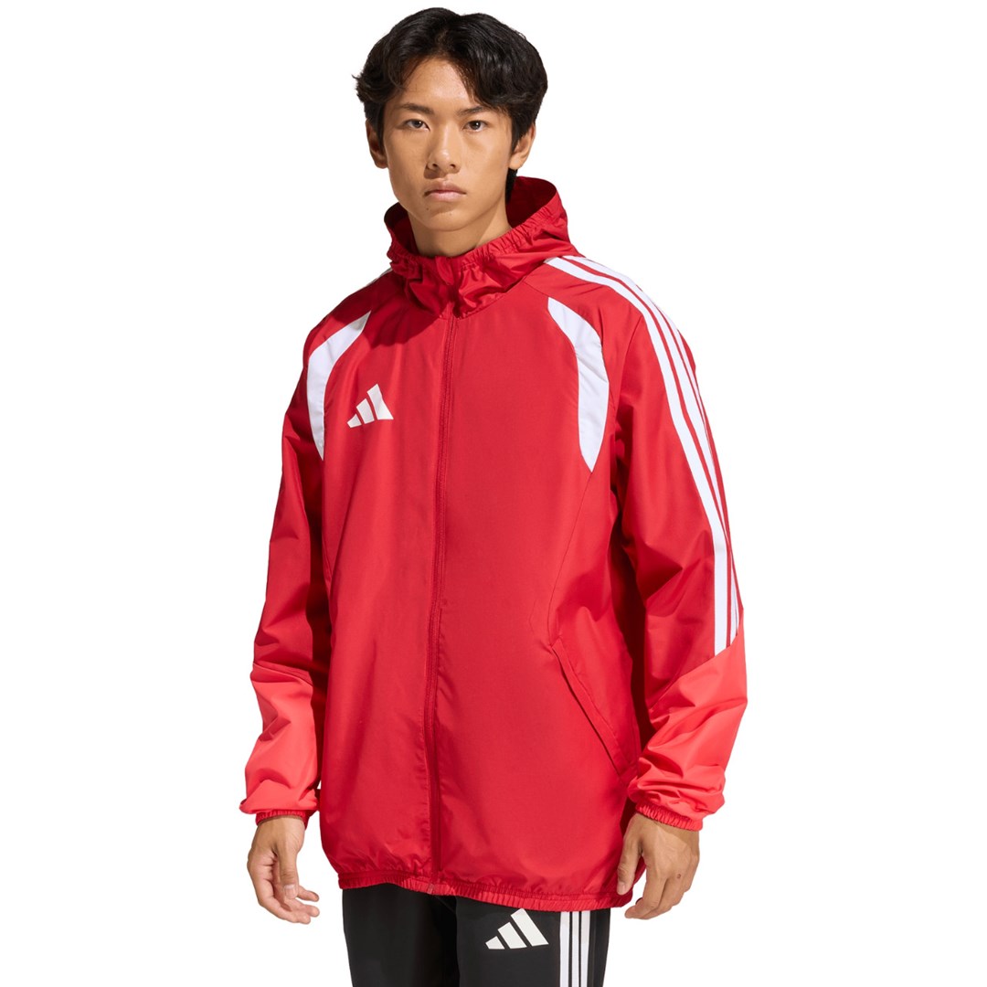 Moška jakna adidas Tiro 26 Competition All Weather, rdeča