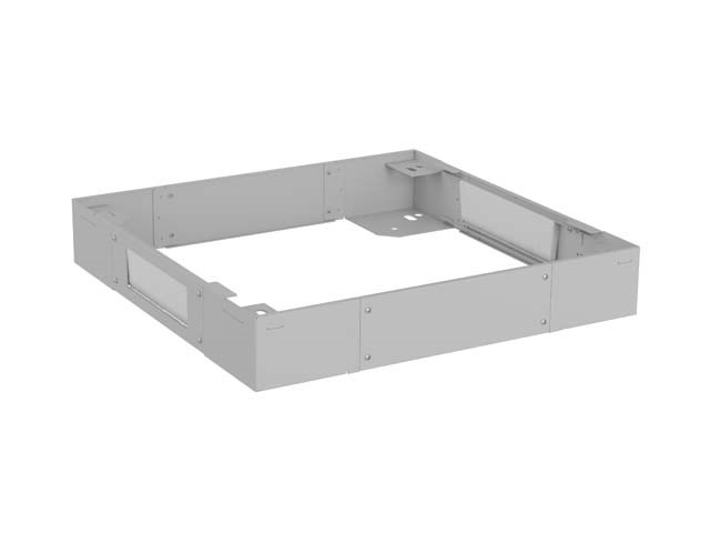 Osnovna ploščad za omare Lanberg CK01-66-S 600x600 mm 19" (FF01 & FF02) siva